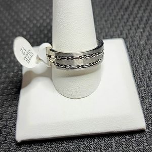 Men's Stainless Steel Ring Size 12
